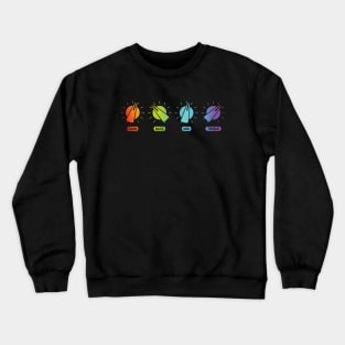 Guitar Amplifier Equalizer Colorful Crewneck Sweatshirt